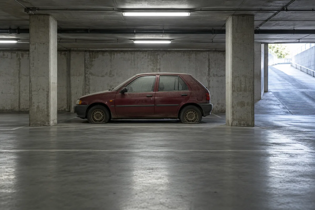 Épave en parking souterrain ou en pente : l'enlever