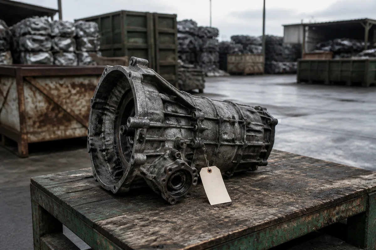 Pièce automobile d’occasion contrôlée et étiquetée avant sa mise en stock