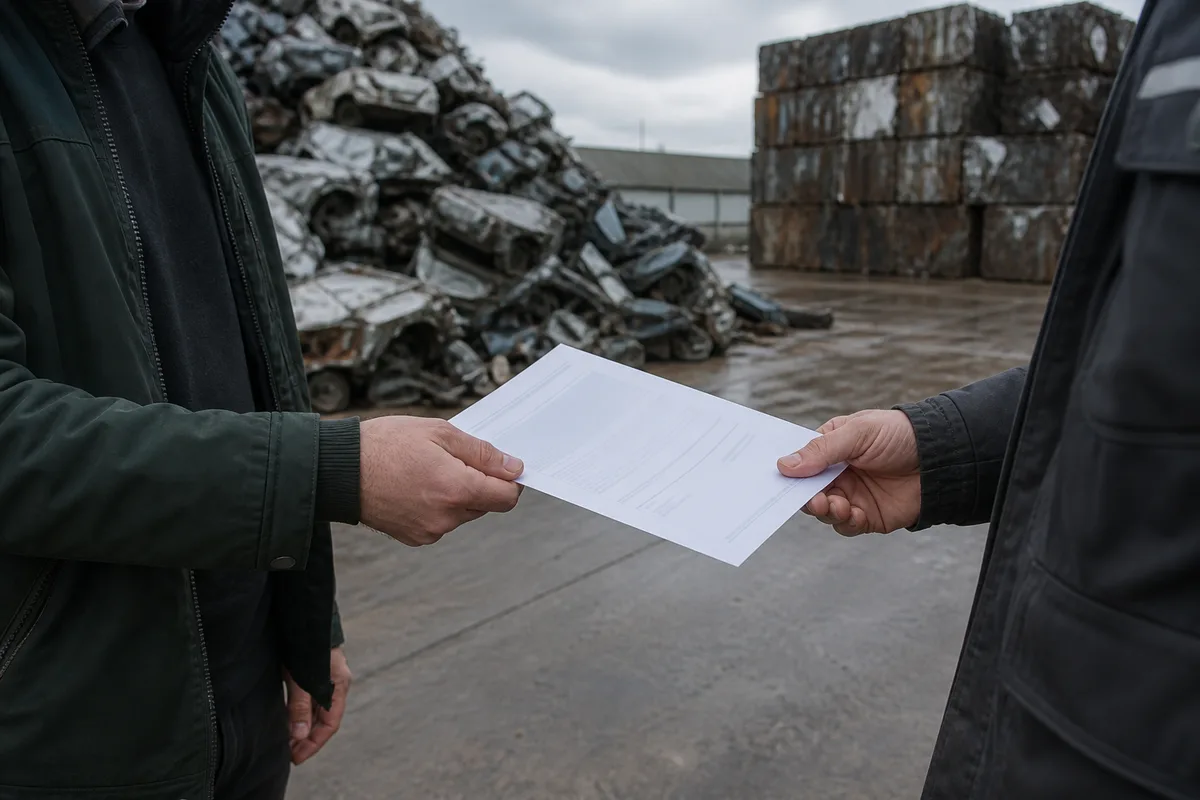 Remise du certificat de destruction d&rsquo;un véhicule au propriétaire